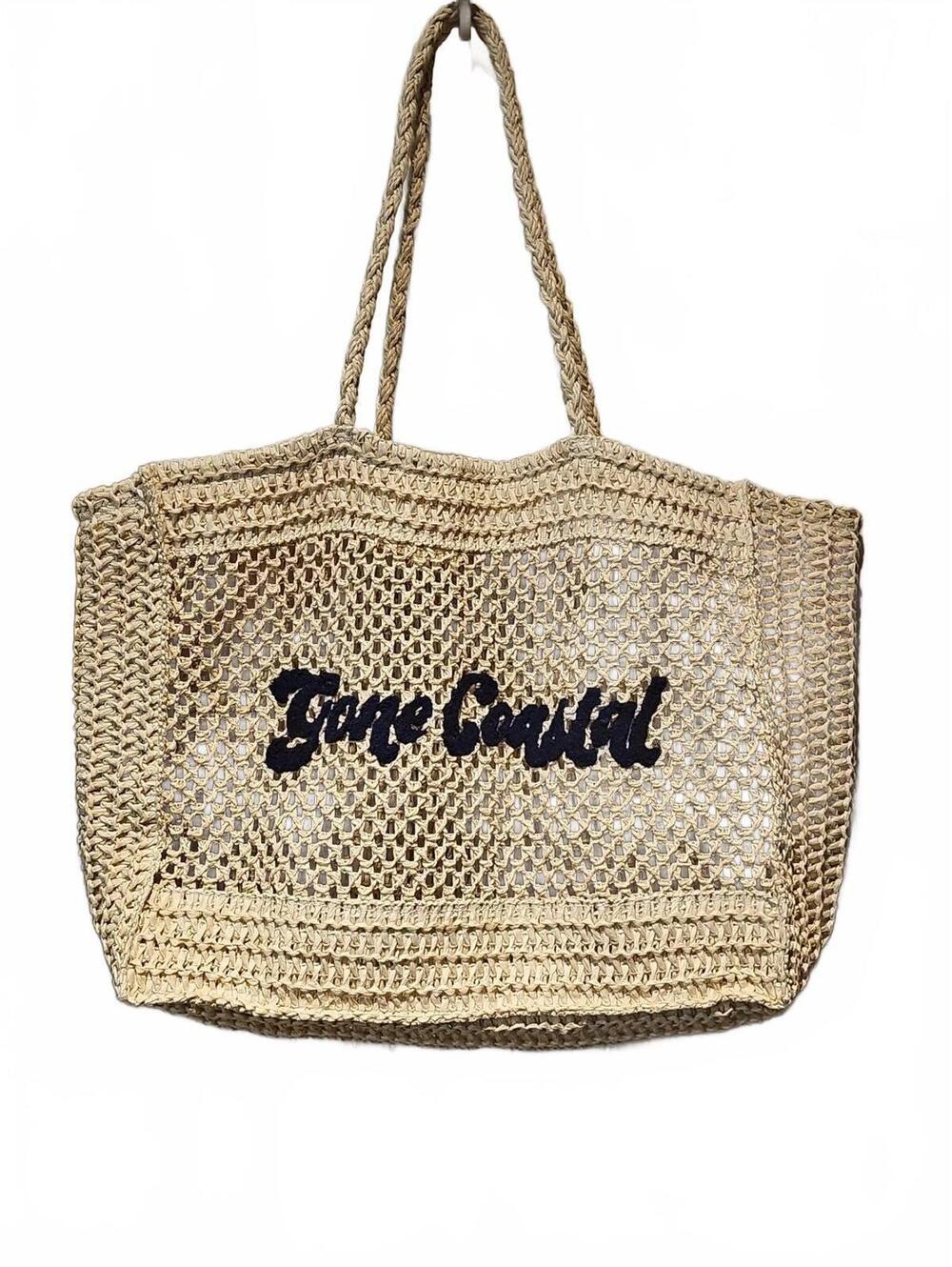 Beach Bags for Women - Summer Soft Large Woven Shoulder Tote Gone Coastal NWOT